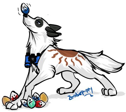 Rainpelt's Fursona And Charries - Borzoi (473x396)