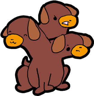 Chibi Cerberus By Doodlekeet - Drawing (432x432)
