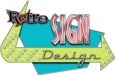 Vintage Sign Template - 50's Diner Sign (500x329)
