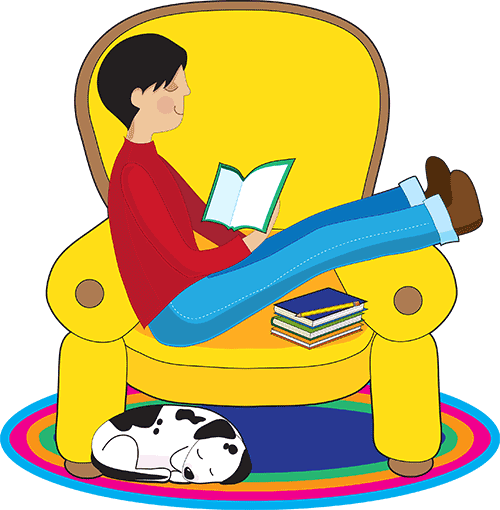 The Roslyn Library Book Club Is A Small And Informal - Clipart Comfy Chair (500x510)