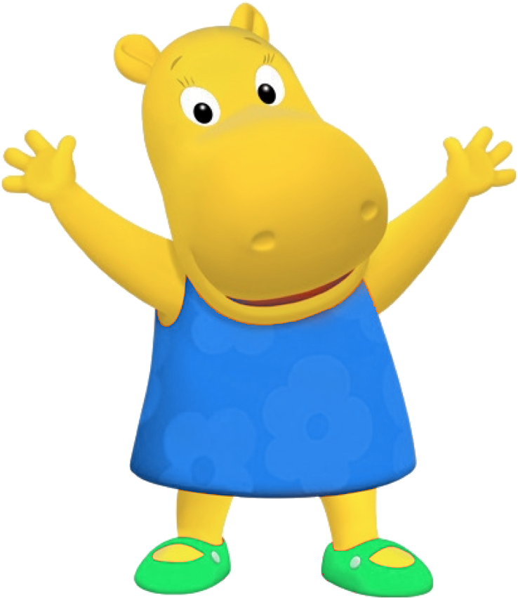 Uniqua Cartoon Cave Party The Yeti - What's The Hippos Name In Backyardigans (759x879)