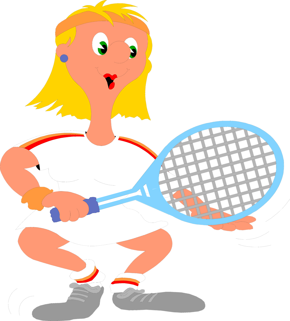 Illustration Of A Woman With A Tennis Racquet - Illustration Of A Woman With A Tennis Racquet (958x1060)