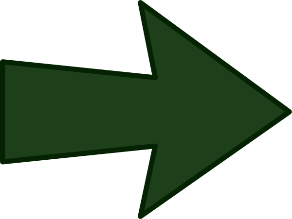Green Arrow Clip Art At Clker - Dark Green Arrow Png (600x451)