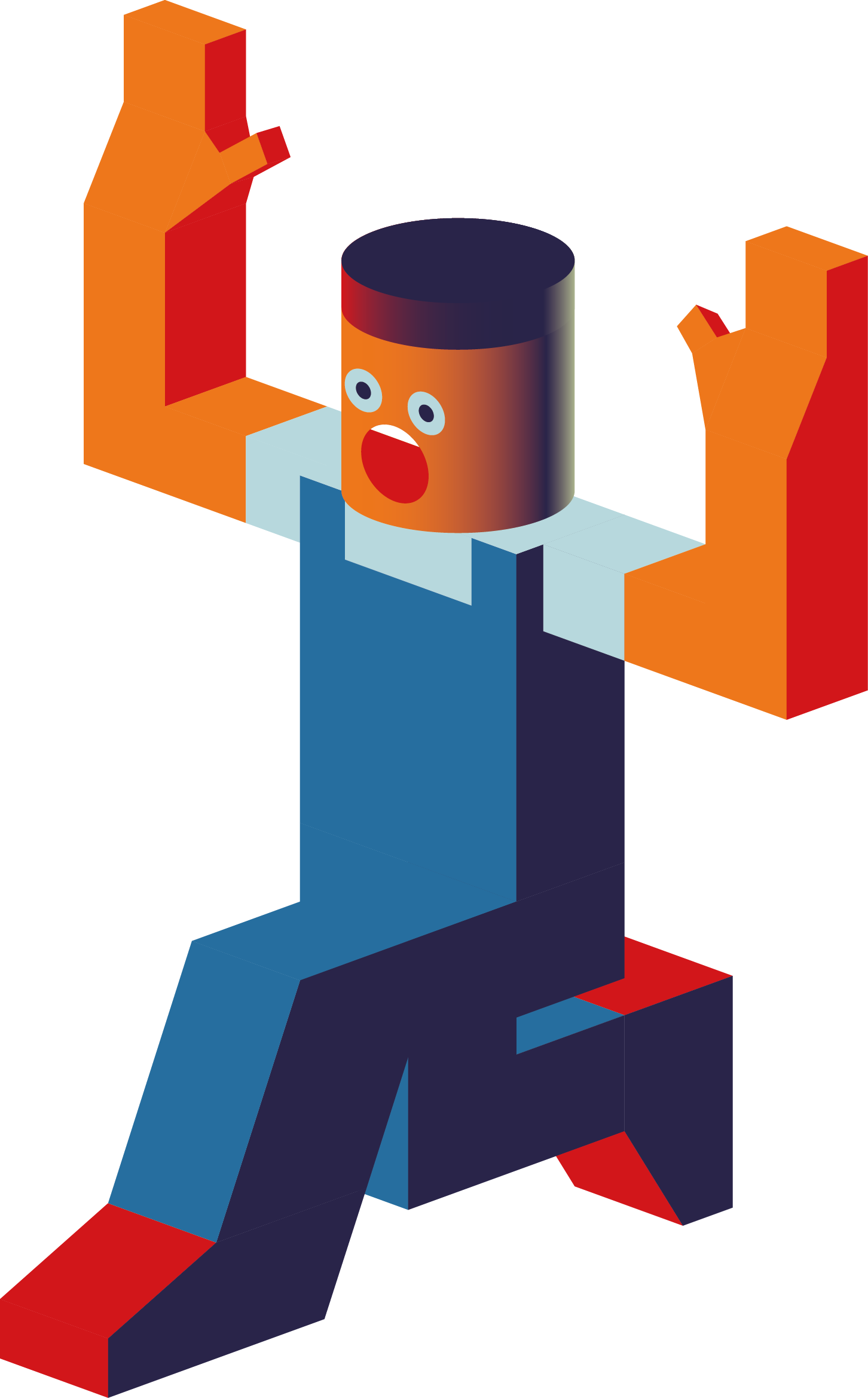 Animation Illustration - Robot Vector - Robot (1452x2338)