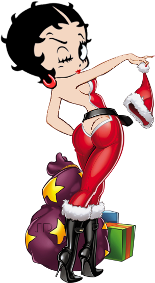 Bb Sexy Santa Helper - Christmas Betty Boop Png (366x597)