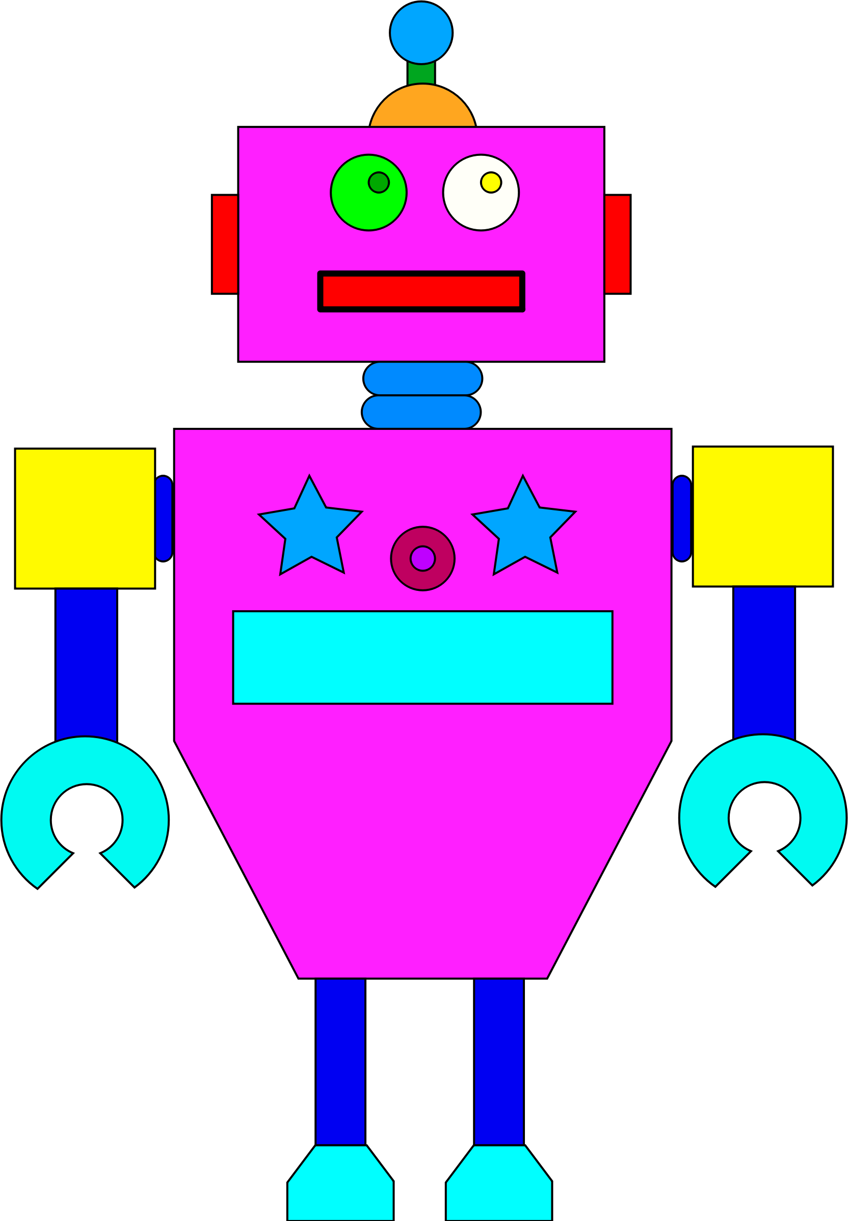 Sexy Robot - Scalable Vector Graphics (1664x2397)