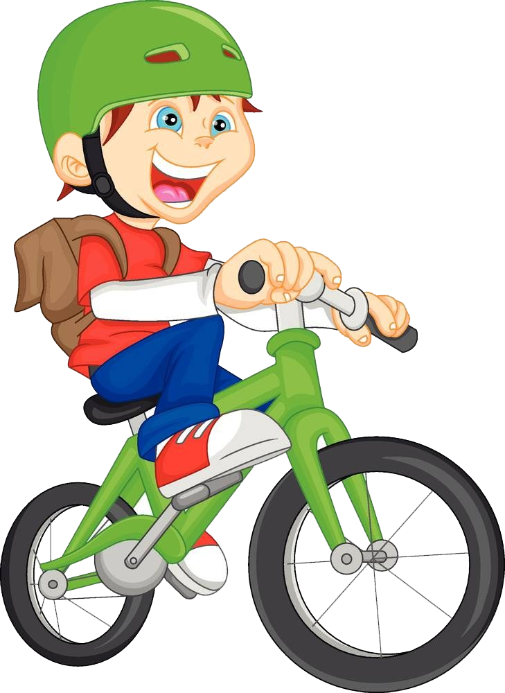 Bicycle Cartoon Stock Photography Clip Art - Boy Riding Bike Clipart (729x1000)