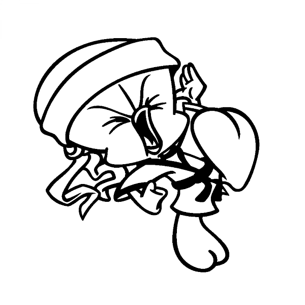 Stickers Titi Karatéka - Drawing (600x600)