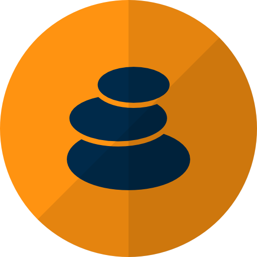 Yellow, Stone, Massage Icon - Icono Spa Png (512x512)