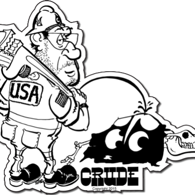 Crude Pissed Off Sticker 3-pack - Oilfield Sticker (400x400)