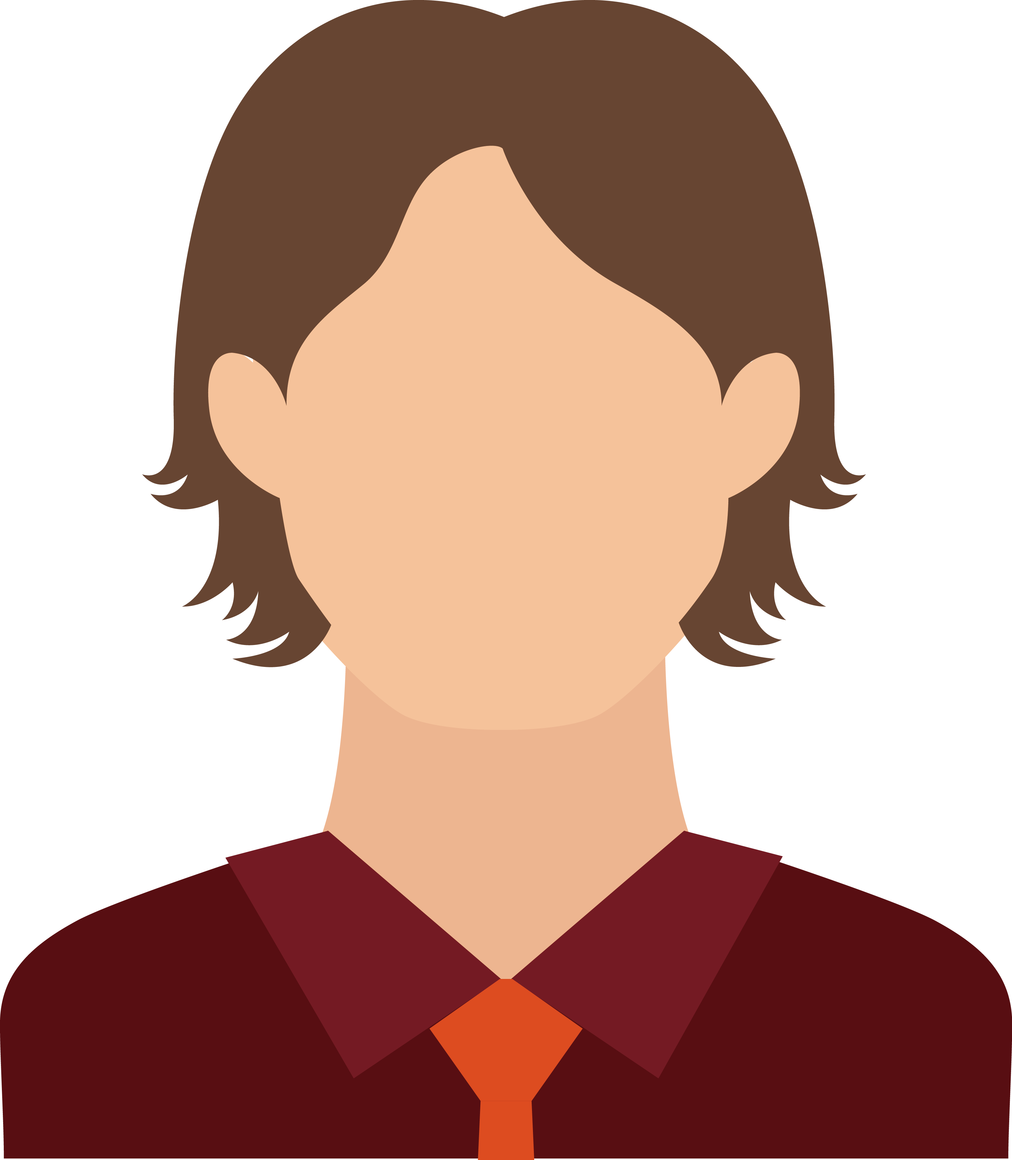Cartoon Boy Avatar No Expression - Cartoon (3232x3703)