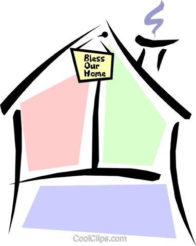 Casa Símbolo Livre De Direitos Vetores Clip Art Ilustração - Clip Art (382x480)