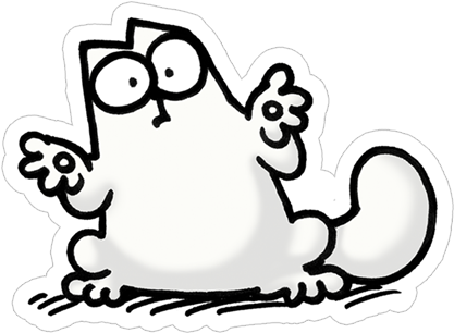 Sticker 22 From Collection «simon's Cat» - Sticker Simon's Cat Pack (490x317)