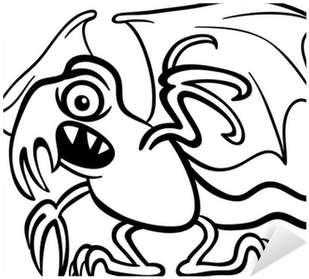 Basilisk Monster Cartoon For Coloring Book Sticker - Coloring Book (400x400)