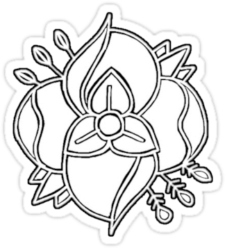 "la Dispute Flower " Stickers By Zarrex - La Dispute (375x360)