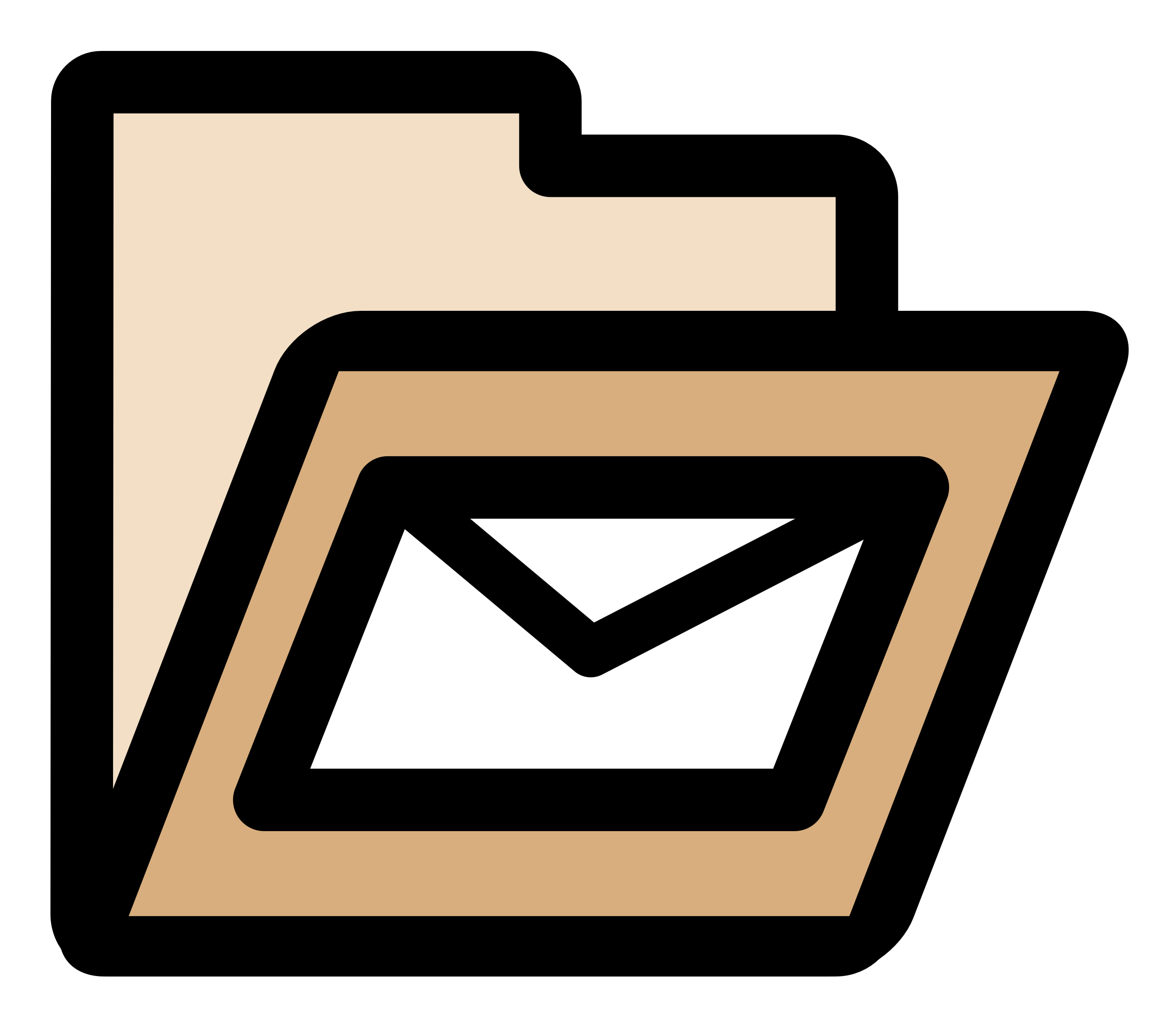 Folder Mail - Clip Art (2400x2400)