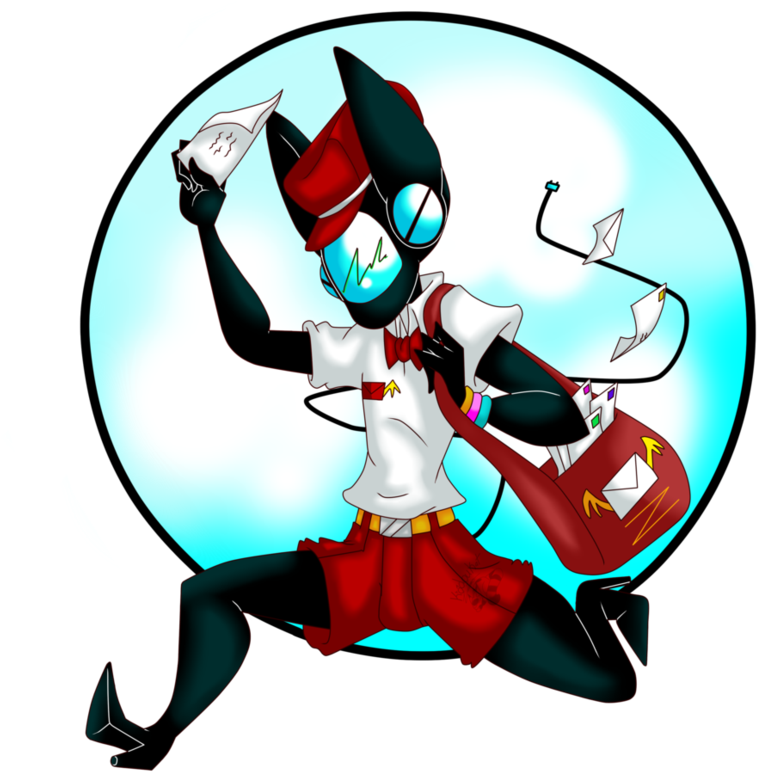 Mail Bot By Kodoukat - Cartoon (774x1032)