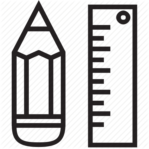 Ruler Clipart Pen - Draw A Ruler (512x512)