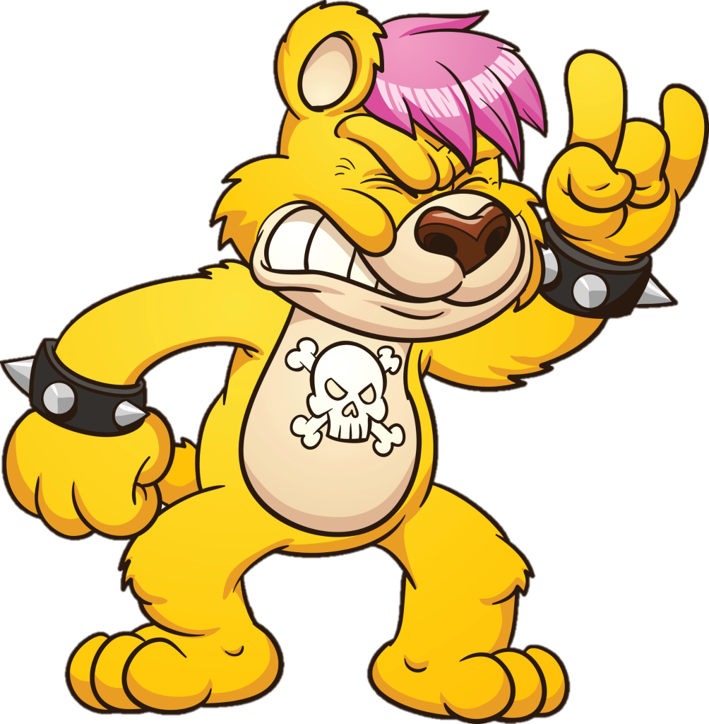 The Scare Bears - Clip Art (1004x1024)