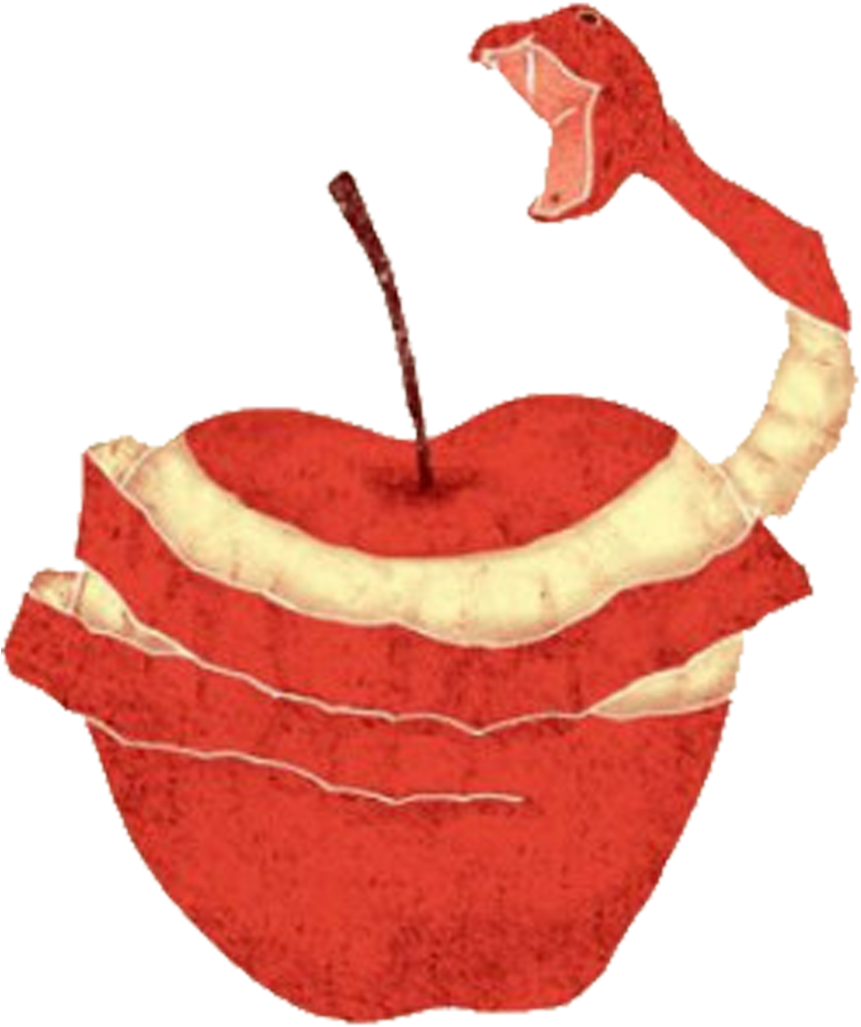 Visual Arts Drawing Negative Space Illustration - Tang Yau Hoong Apple (1240x1240)