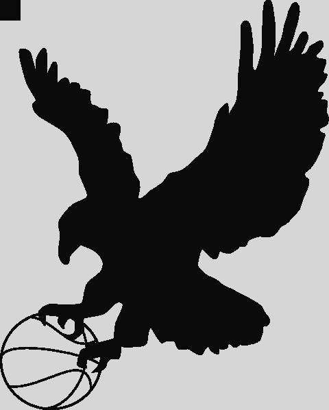 Eagle With Basketball Clip Art At Clker Eagle Basketball - Eagle Clip Art (480x598)