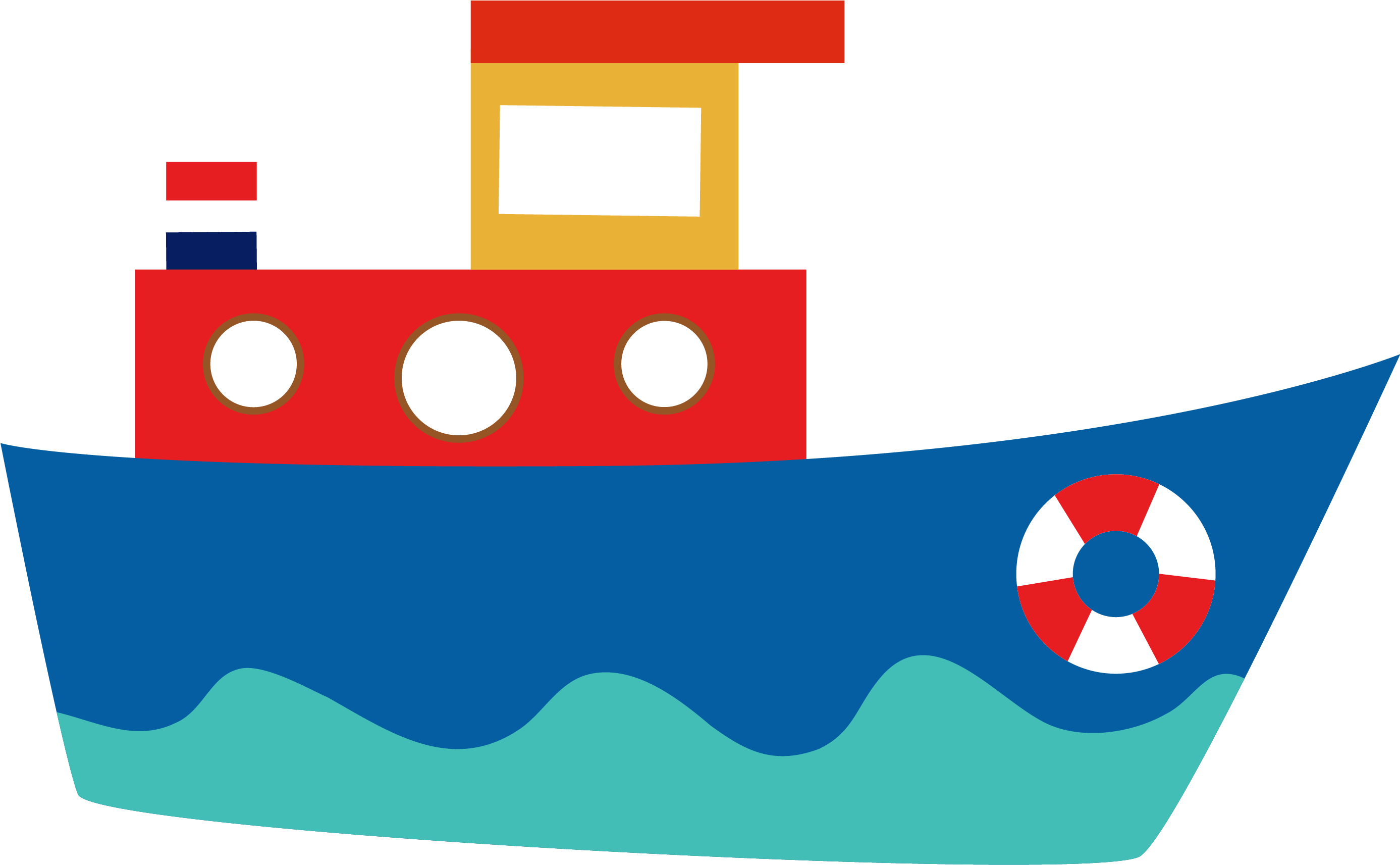 Blue Cartoon Clown - วาด รูป เรือ การ์ตูน (2866x1977)