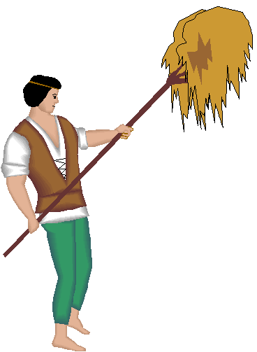 Thank God, We Finally Collected The Six Wagons Of Barley - Cartoon (361x493)