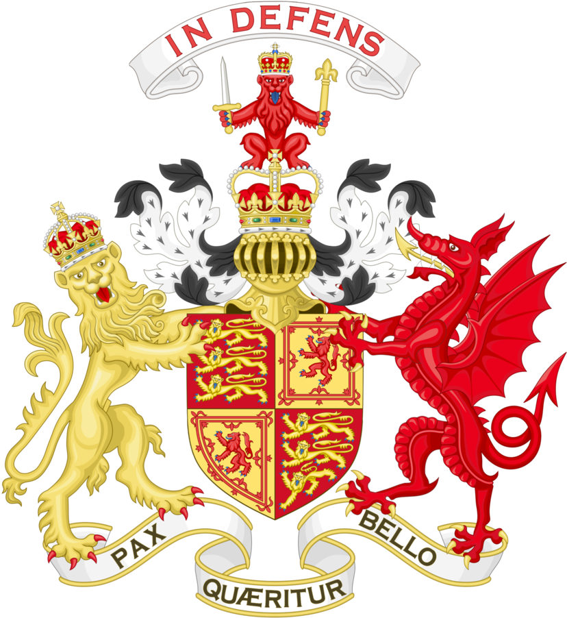 Flag, Coat Of Arms - Royal Coat Of Arms Wales (852x937)