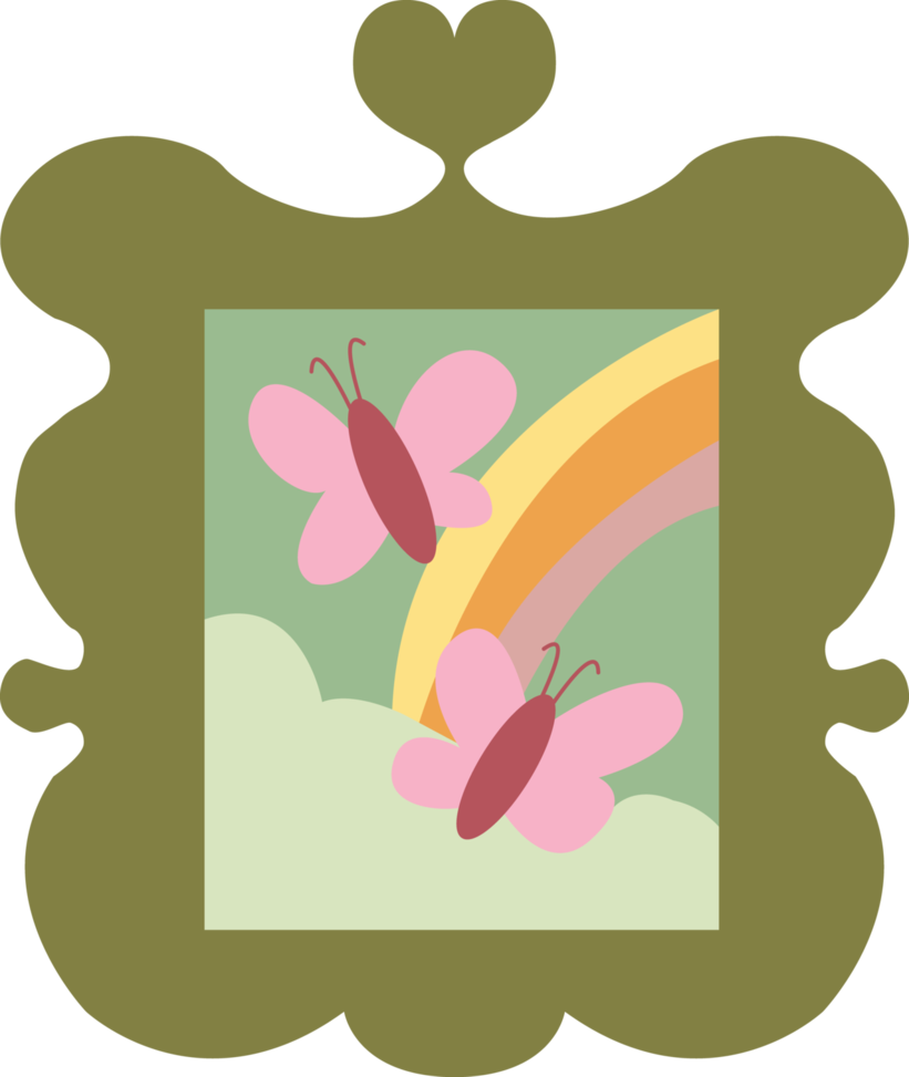 Fluttershy's Picture Frame By Pinkiepieparties - Mlp Frame Vector (821x973)