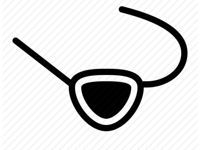 Eye Patch Clipart Pirate Symbol - Pirate Eye Patch Png (640x480)