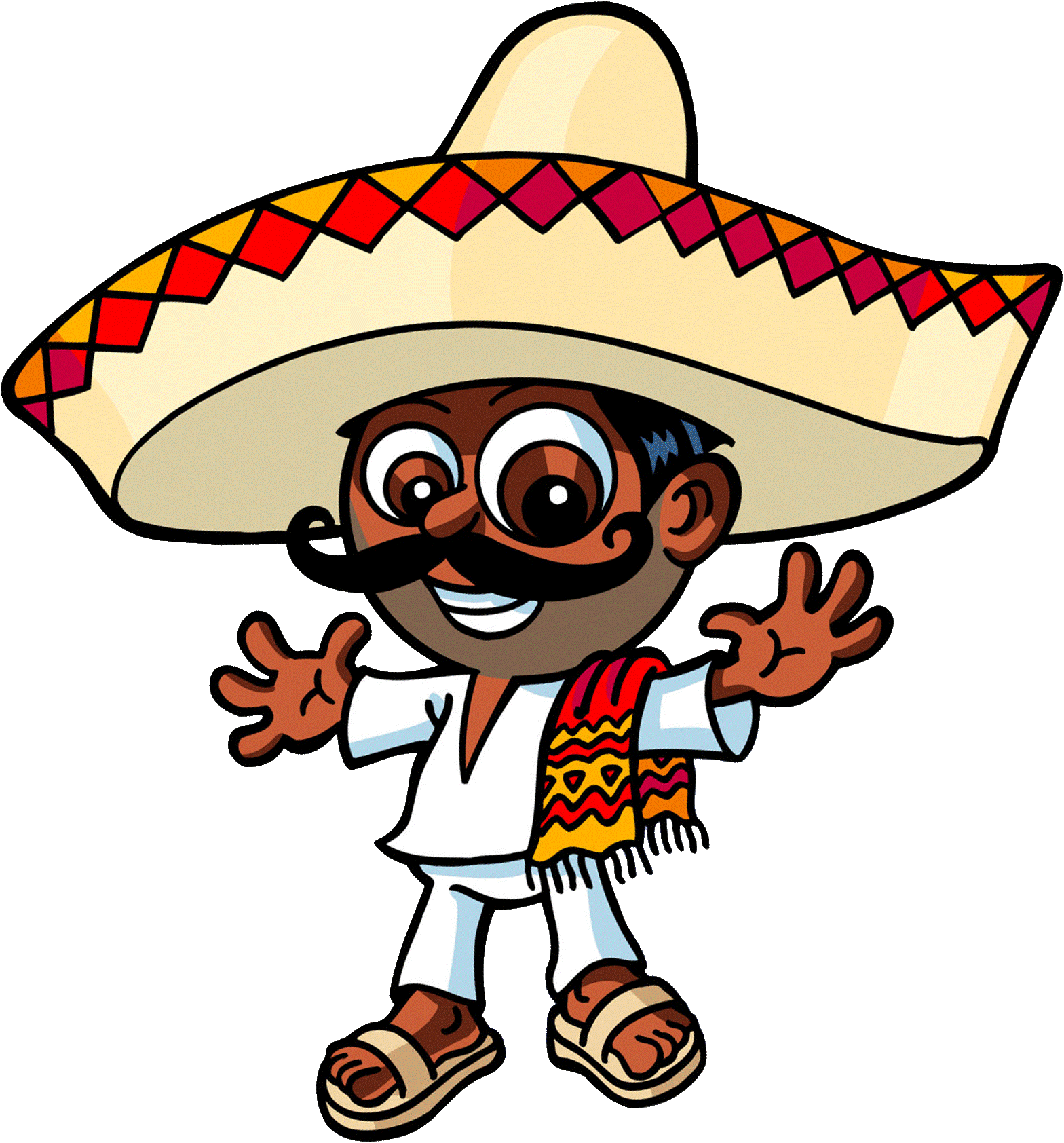 Cartoon Mexican Clipart - Mexican Food (1568x1684)