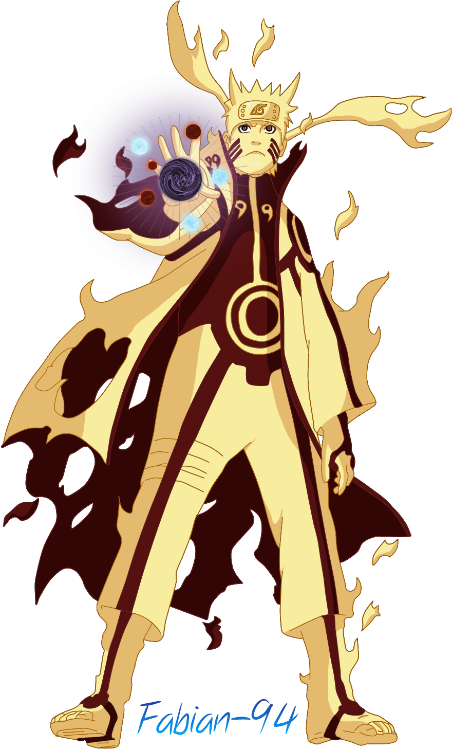 Bijuu Mode Vs Susanoo - Gif De Naruto Rikudou (900x1476)