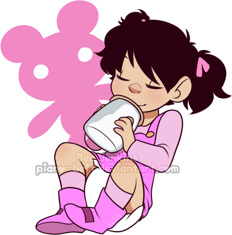 Bottle [c] By Pianobelt0 - Cartoon (816x815)