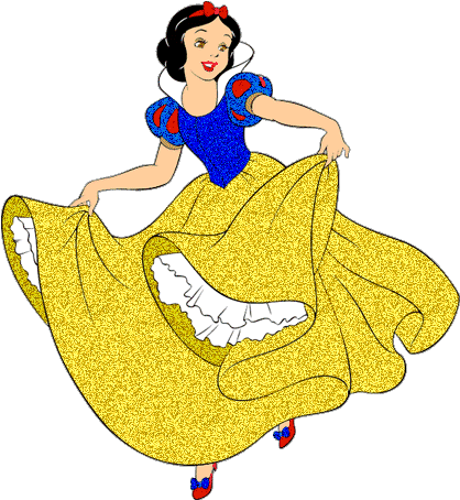 Snow White Clipart Classic - Snow White Gif Dancing (426x468)
