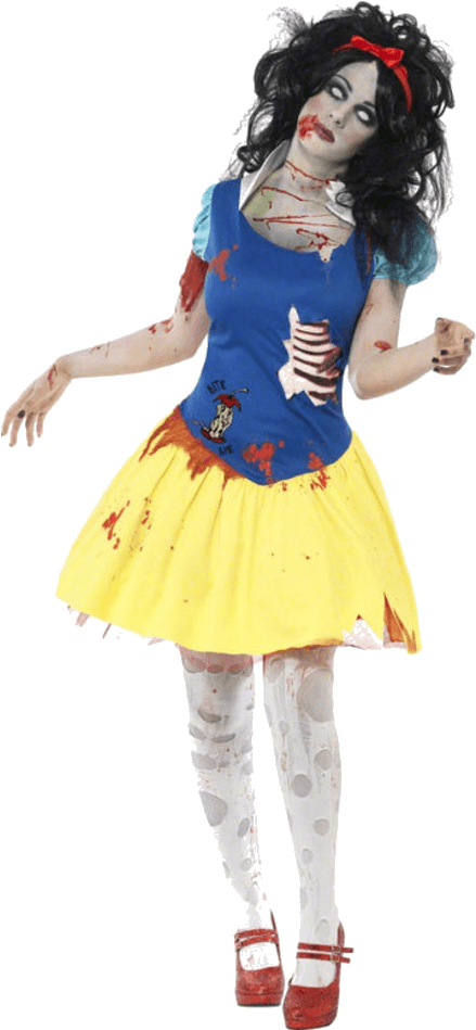Zombie Snow White Costume - Halloween Snow White Costume (600x951)