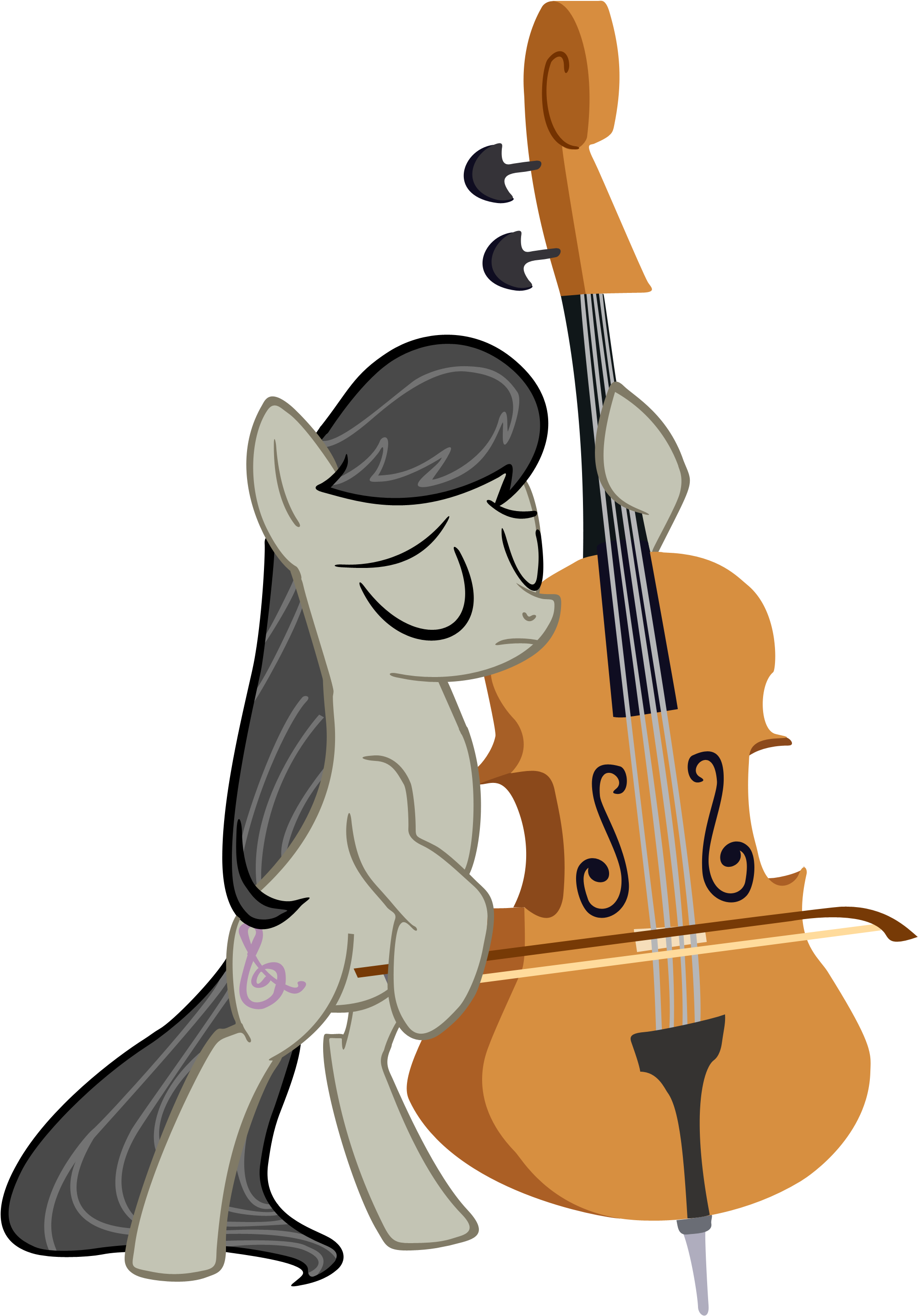 Music Texture - Mikamckeena - Deviantart - Com/art - My Little Pony Octavia (2147x3000)