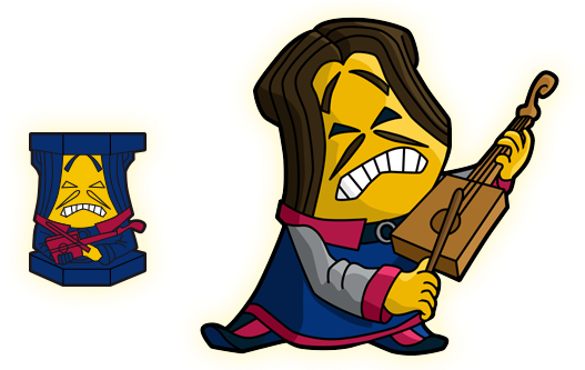 Great Composer Used The Violin To Make Music With Her - Cartoon (700x332)