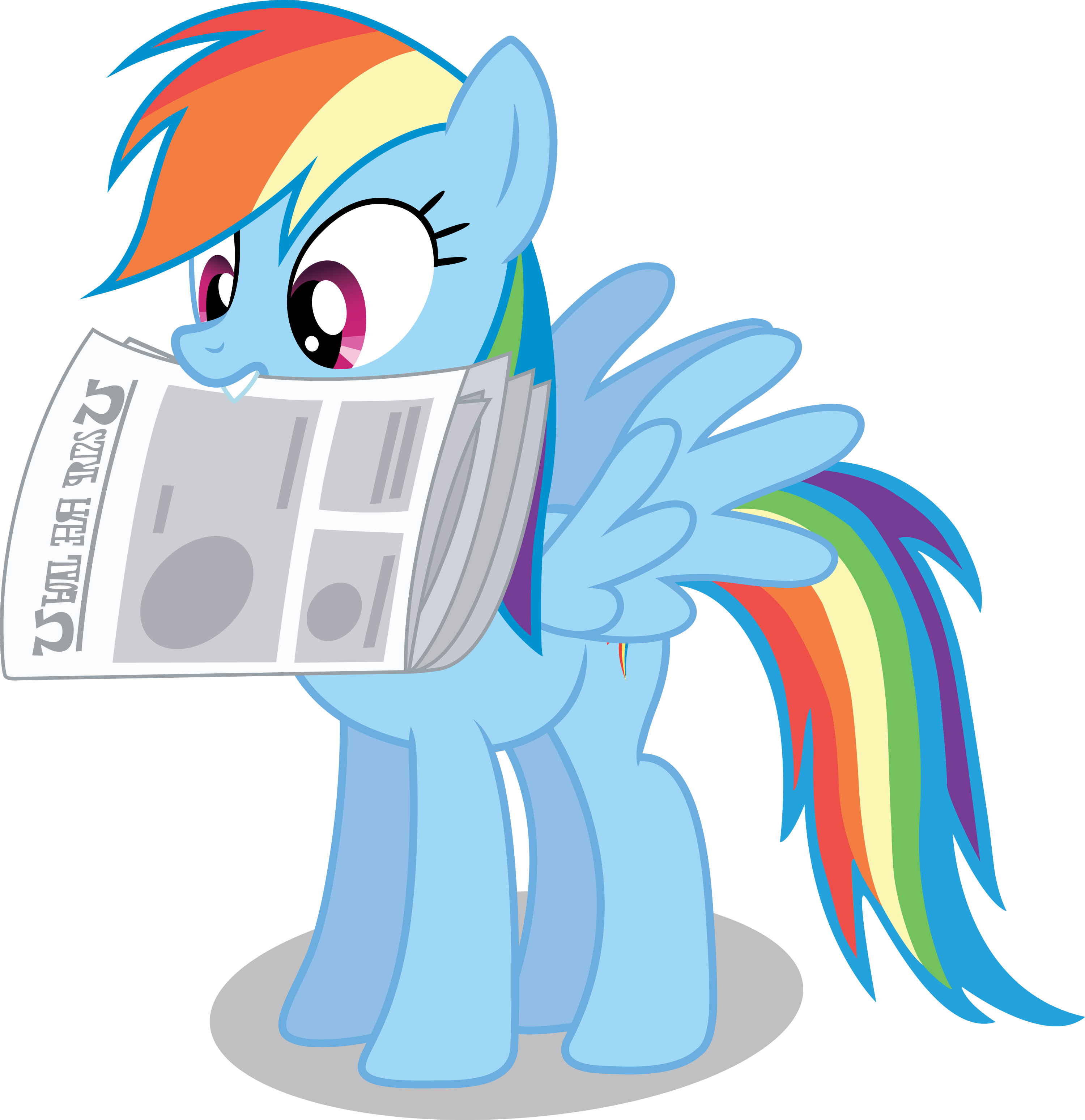 Someone Mentioned It In One Of The Other Threads - My Little Pony Rainbow Dash Wonderbolt (3000x3097)