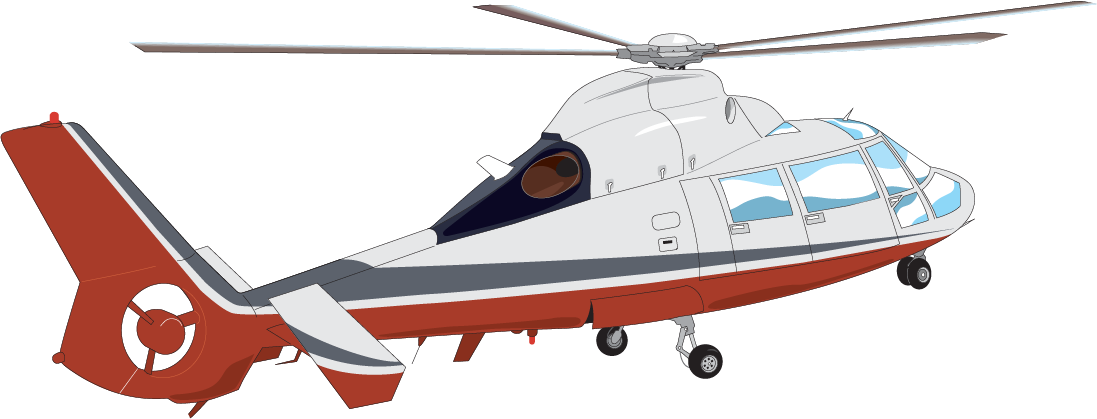 Helicopter Rotor Drawing Clip Art - Helicopter Vector Png (1097x419)