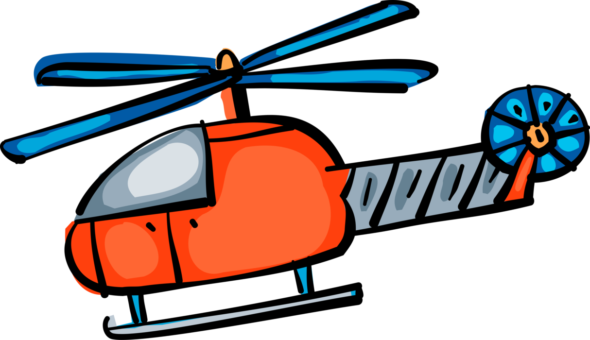 Vector Illustration Of Helicopter Rotorcraft Applies - Helicopter Rotor (1214x700)