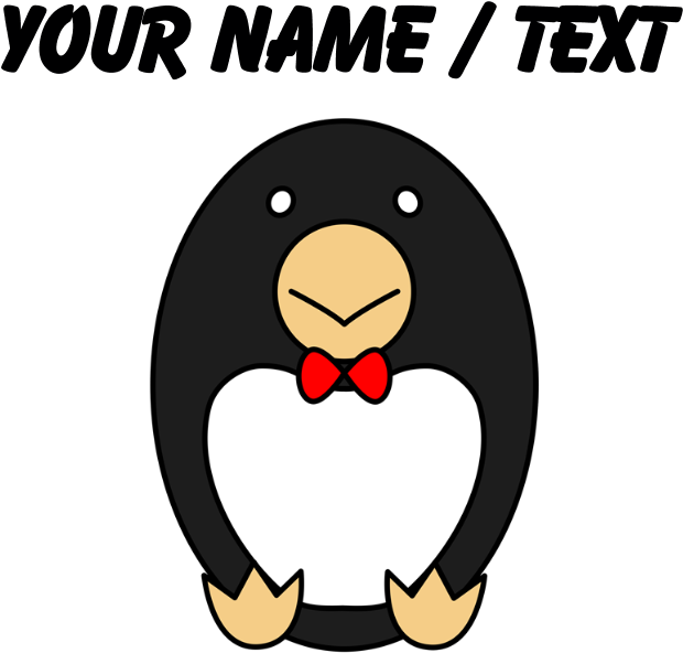 Custom Funny Penguin Cartoon Shower Curtain - Custom Funny Penguin Cartoon Shower Curtain (700x700)