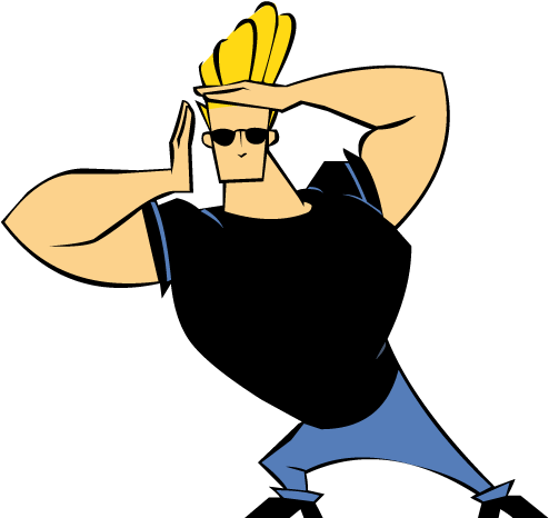 Johnny Bravo Clip Art - Cartoon Character With Blonde Hair (1600x1509)