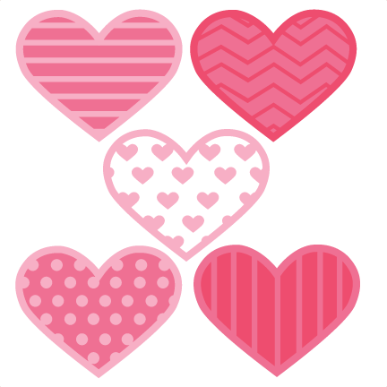Assorted Hearts Svg Cut Files Flower Scal Files Free - Heart (432x432)