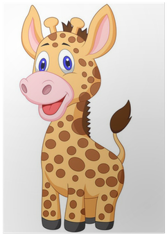 Cartoon Cute Baby Giraffe (400x400)