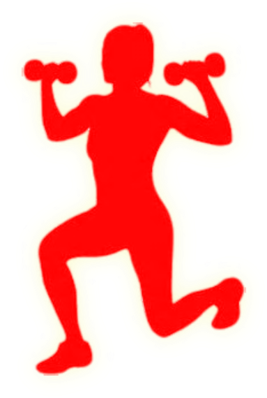 Robinson Courts - Weight Lifting Woman Silhouette (408x592)