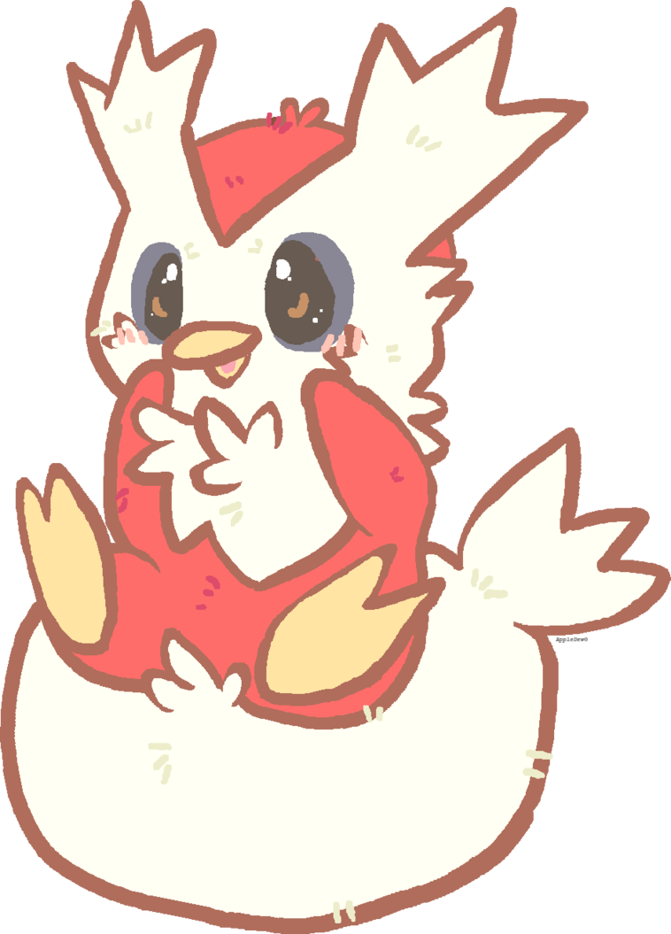 Delibird Says By Appledew - Cute Delibird (758x1055)