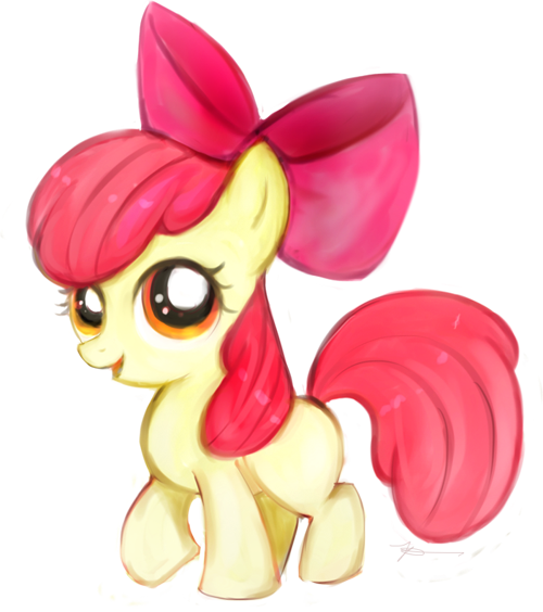 My Little Pony Apple Bloom - Apple Bloom Mlp Pony (500x564)