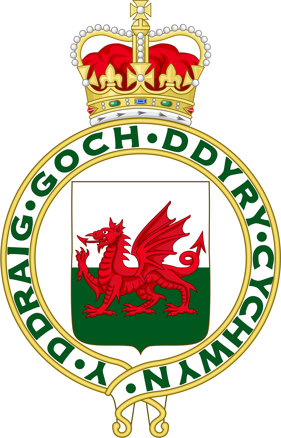 Welsh Coat Of Arms (1200x1815)