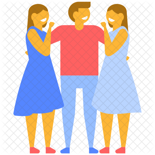 Group Friends\ Icon - Friends Talking Png (512x512)