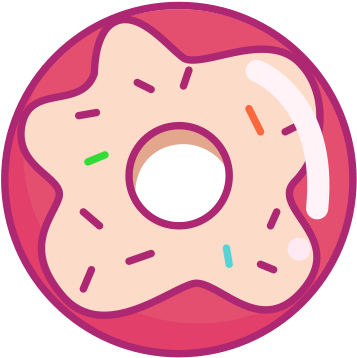 Doughnut, Solid Color, Jam Icon - Doughnut (512x512)